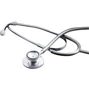 Tech-Med Stethoscope, Dual Head, 22", Grey