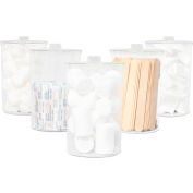 Tech-Med Clear Plastic Divers Pots, Couvercles en plastique, 6-1/2"H x 4-1/4 » Dia, 5/Case