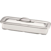 Tech-Med Instrument Tray, 8-1/2" x 3" x 1-1/2", Strap Handle on Lid, 72 Pcs