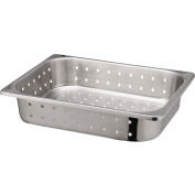 Tech-Med Instrument Tray Only, Perforated, 12-1/2" x 10-1/4" x 2-1/2", Stainless Steel, 36 Pcs