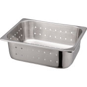Tech-Med Instrument Tray Only, Perforated, 12-1/2" x 10-1/4" x 3-7/8", Stainless Steel, 24 Pcs