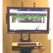 Newcastle Systems Post Mount LCD Holder (Up to 42") For NB & PC Series Workstations
