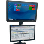 Newcastle Systems Post Mount Dual Up/Down Monitor Holder For NB, PC & EC Series Workstations