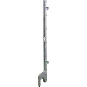 New Age - Cantilever Rack Free Standing Left Upright for 18" Shelf, 22" L x 72,75 ' H, Aluminium