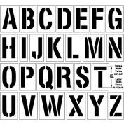 Newstripe 20" Complete Alphabet, 1/8" Thick, PolyTough, Plastic, White