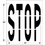 Newstripe 48 » Federal STOP, 1/8 » Thick, PolyTough, Plastic, White