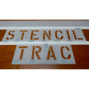 Newstripe Stencil Trac, 1/8 » Thick, PolyTough, Plastique, Blanc