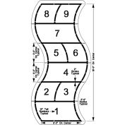 Newstripe Accessible Hopscotch Playground Stencil, 1/8" Thick, PolyTough, Plastic, White