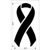 Newstripe Breast Cancer Ribbon, 1/8" Thick, PolyTough, Plastic, White