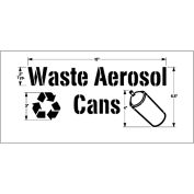 Newstripe Waste Aerosol Cans 1/16 », PolyTough, Plastique, Blanc