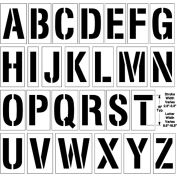 Newstripe 18 » Alphabet Kit, 1/8 » Thick, PolyTough, Plastic, White