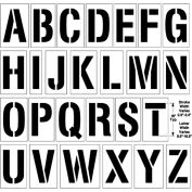 Newstripe 18 » Alphabet Kit, 1/8 » Thick, PolyTough, Plastic, White