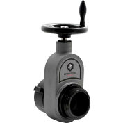 Fire Hydrant Gate Valve with Handwheel, 2-1/2" Female WCT x 2-1/2" Male WCT, Grey, Aluminum