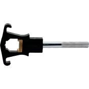 Bouche d’incendie Double Steel Head Réglable Wrench, Short Handle, Brite Finish