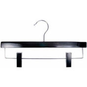 NAHANCO 20414RC Pant Hanger-Nahanco Line, 14"L, Wood-High Gloss BK, Pkg Qty 100