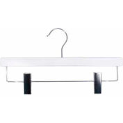 NAHANCO 20514RC Pant Hanger-Nahanco Line, 14"L, Wood-High Gloss WH, Pkg Qty 100