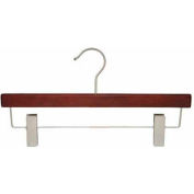NAHANCO 21314RC Pant Hanger-Nahanco Line, 14"L, Wood-Mahogany, Pkg Qty 100