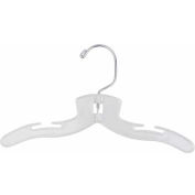 NAHANCO 410 Dress Hanger-Infant Super Heavy Weight, 10"L, Plastic-CL, Pkg Qty 200
