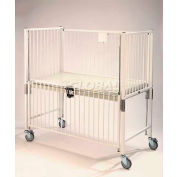 NK médical enfant berceau Standard E1981CL, W 30" x 60 « L x 61 » H, pont plat, époxy