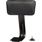 Dossier en vinyle rembourré pour les tabourets Interion® Shop - Noir