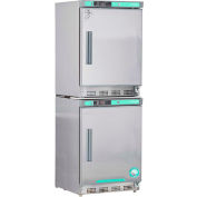 CorePoint Scientific White Diamond Refrigerator & Freezer Combo, 9 Cu.Ft, Stainless Steel