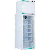 CorePoint Scientific White Diamond Refrigerator/Freezer, Auto Defrost Freezer 12 Cu.Ft,, Glass Door