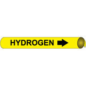Marqueur de tuyau NMC™ préenroulé et strap-on, hydrogène, convient aux tuyaux de 2-1/2 » - 3-1/4 » de diamètre.