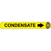 NMC™ Precoiled & Strap-On Pipe Marker, condensat, convient 3-3/8 « - 4-1/2 » Pipe Dia.