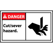 Graphic Machine Labels - Danger Cut/Sever Hazard