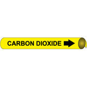 Marqueur de tuyau NMC™ pré-enroulé et strap-on, dioxyde de carbone, convient aux tuyaux de 8 à 10 pouces de diamètre.