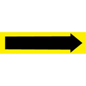 Sensible à la pression tuyau marqueur - Direction flèche jaune