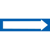 Sensible à la pression tuyau marqueur - Direction flèche bleu, paquet de 25