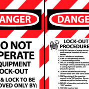 Lockout Tags - Do Not Operate Equipment Lock-Out