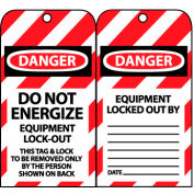 Lockout Tags - Do Not Energize Equipment Lock-Out
