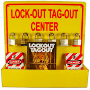 Lockout Tagout Center W/ Tags & Handbook