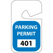 Stationnement permis - bleu Rearview 401-500