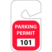 Stationnement permis - rouge Rearview 101 - 200