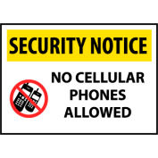 Sécurité avis aluminium - aucun permis des téléphones cellulaires