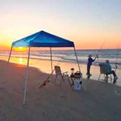 8x8 Slant Leg Pop Up Canopy - Blue Cover