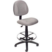 Patron de rédaction tabouret avec socle - tissu - gris