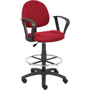 Patron de rédaction tabouret avec socle et accoudoirs fixes - tissu - Bourgogne
