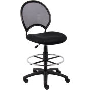 Maille Boss rédaction tabouret - tissu - noir