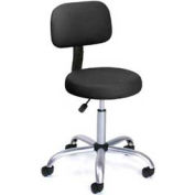 Boss Medical tabouret avec dossier - vinyle - noir