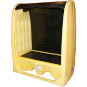 ENPAC® 4062-YE-D 2-tambour relié & Spillpallet avec vidange - Cap 66 gallons.