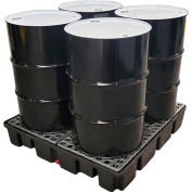 ENPAC® Black Diamond 4 Drum Spillpallet 5400-BD - Eco Solutions - Capuchon de 2000 lb