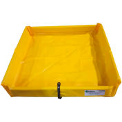 ENPAC® pliant Duck Pond mini-berme confinement, 4' x 4' x 6 ", 5644-YE-F