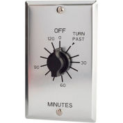 NSI Tork® C502H 2 heures printemps plaie Twist minuterie 125-277V SPDT Metal plaque murale