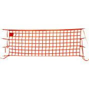 Filet de barrière de sécurité américain 4'x10', net seulement, orange