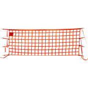 Filet de barrière de sécurité américain 4'x14', net seulement, orange