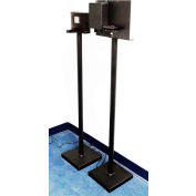 MachineSense RFID Scanner for Feverwarn Temperature Screening, Relay Control Box and Stand, Black